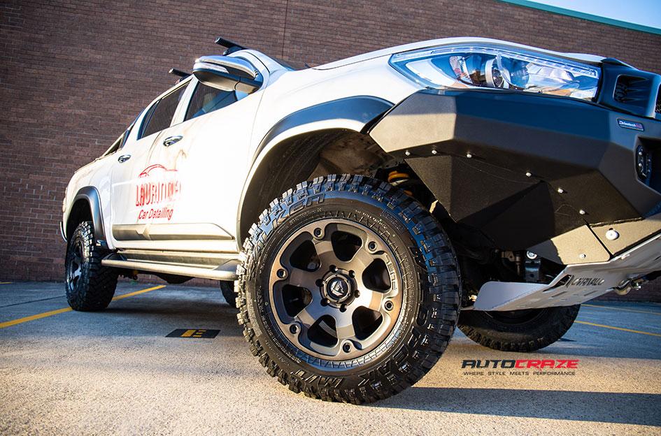 TOYOTA HILUX N80 4WD BEAST BLACK MACHINED WITH DARK TINT